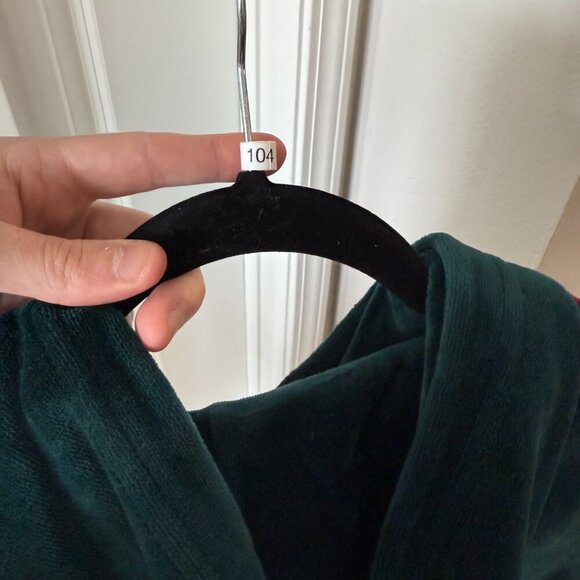 Aviator Nation Classic Velvet Pullover Hoodie Sweatshirt Teal // Rainbow Stripe - Picture 5 of 5